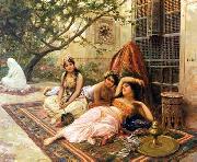 Arab or Arabic people and life. Orientalism oil paintings  505